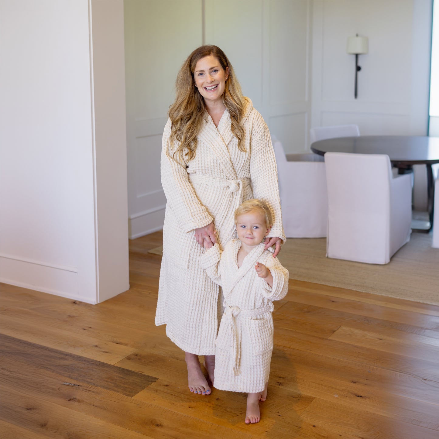 ORGANIC COTTON MOMMY & ME ROBE SET: ECRU (2 Robes)