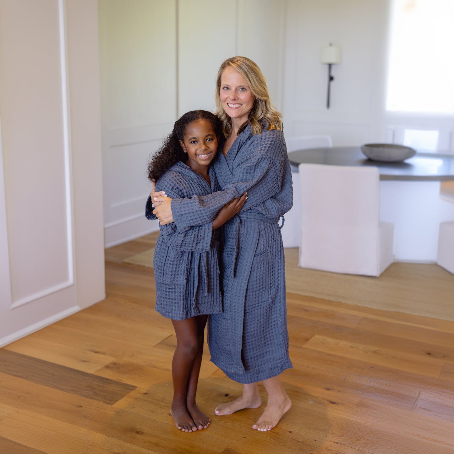 ORGANIC COTTON MOMMY & ME ROBE SET: NAVY (2 Robes)